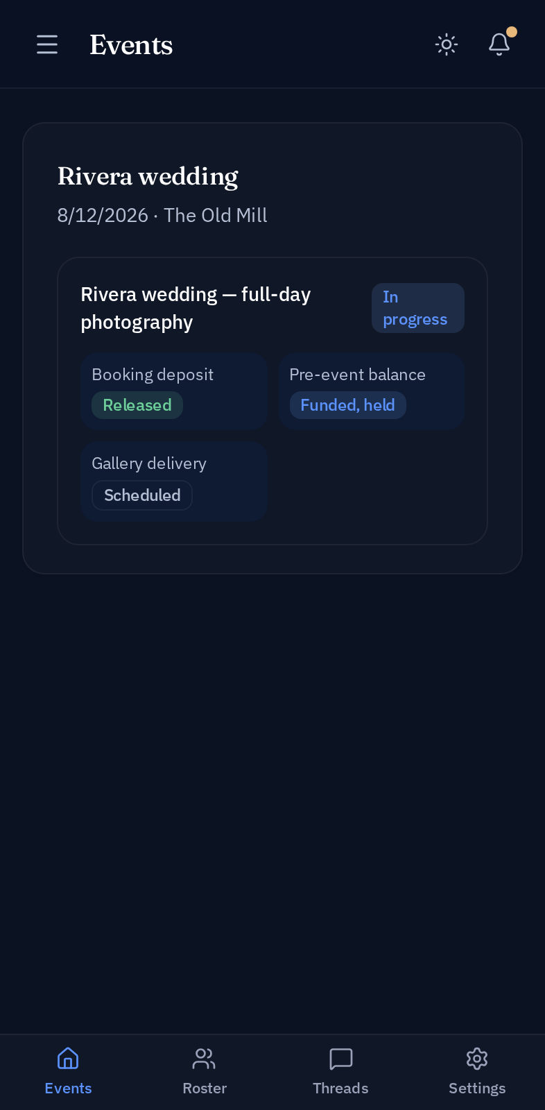 Manage work Mobile